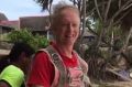 Australian Roger Hussey before the fall on Kata beach, Thailand.