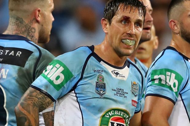 Last chance: This may well be the last time Mitchell Pearce pulls on a New South Wales jersey.