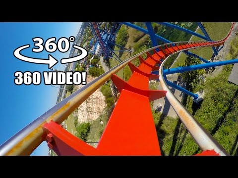 Superman Roller Coaster 360 VR POV Six Flags Fiesta Texas Virtual Reality