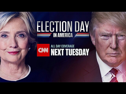 CNN Election Night 2016 Coverage Full Broadcast 11/8-9/2016 6PM to 6AM No Commercials