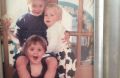 Jenna Price's three children, then aged 6, 3 and 1. 
