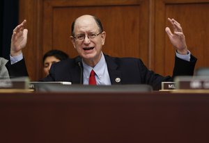 Committee member Rep. Brad Sherman, D-Calif., gestures as he questions Federal Reserve Board Chair Janet Yellen at the House Financial Services Committee hearing on Capitol Hill in Washington, Wednesday, Sept. 28, 2016. Federal Reserve Chair Janet Yellen is likely to face sharp questions from a House committee today over whether there was a failure in oversight by federal banking regulators involving Wells Fargo. The nation's second largest bank engaged in practices that allegedly allowed the bank to open millions of accounts without customers' permission. (AP Photo/Pablo Martinez Monsivais)