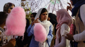 Malala Yousafzai spent her birthday with girls who had been forced to leave school. 