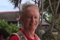 Australian Roger Hussey before the fall on Kata beach, Thailand.