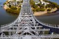 Traffic built quickly on the Story Bridge following a peak-hour crash.