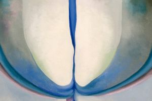 Georgia O'Keeffe was famous for the female sexuality of works such as 'Blue Line'. 