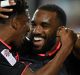 $89m man: Lacazette celebrates.