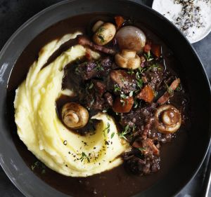 Neil Perry's beef bourguignonne recipe.