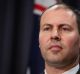 Minister for Environment and Energy Josh Frydenberg addresses the media during a joint press conference at Parliament ...