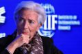 Christine Lagarde, managing director of the International Monetary Fund (IMF), at the Institute of International Finance ...