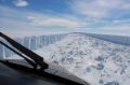 The Larsen C ice shelf in Antarctica in February this year. It broke away this week, according to scientists.