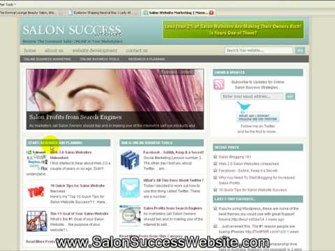 Salon Website Online Marketing