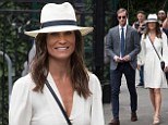 The Wimbledon Tennis championships 2017\nPicture MURRAY SANDERS.-.Daily Mail 14/07/17 Day 11\nJames Matthews and Pippa Middleton arriving today