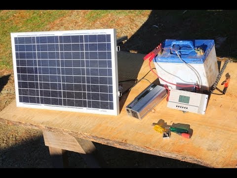 How to build  a basic portable solar power system -camping,boating,off grid living-