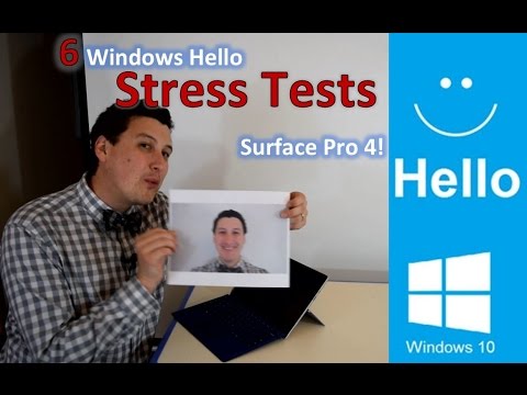 Putting Windows Hello to the Test on Surface Pro 4 ! Photo of Face, Dark Room, Distance, and More!