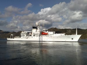 File photo of the Military Sealift Command oceanographic survey ship USNS Pathfinder (T-AGS 60).