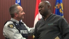 Mamadou and RCMP Const. Bernard Vandal