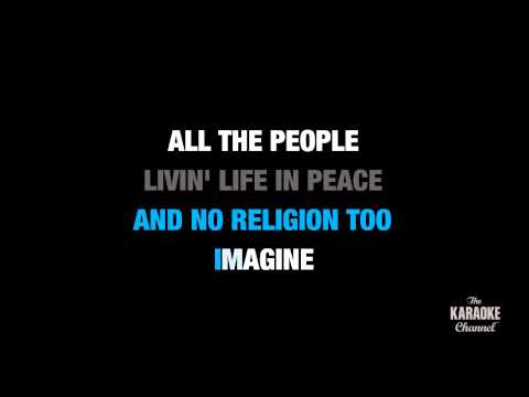 Imagine in the Style of "John Lennon" with lyrics (no lead vocal)