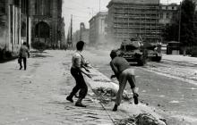 Workers fight tanks, East Germany 17 June 1953