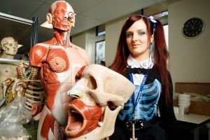 Anatomical services specialist Hannah Lewis.