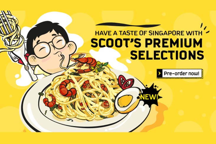 Scoot inflight menu premium meals