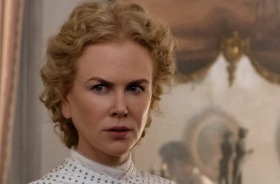 Nicole Kidman plays the redoubtable Miss Farnsworth, running a seminary for girls. 
Colin Farrell is the wounded Yankee ...