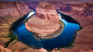 Sunset at The Horseshoe Bend, Page.