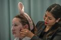 Canberra Times journalist Jil Hogan tries the snail mucus facial treatment at the Seoul Flower Korean beauty bar in the ...