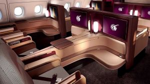 Business Class on Qatar.