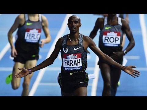 Mo Farah sets European Record at 5000m  Müller Indoor Grand Prix 2017