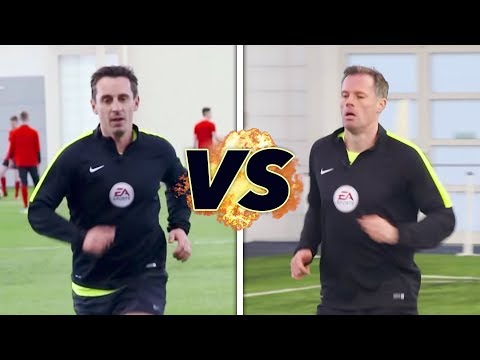 Neville v Carragher in the Referee Fitness Test! | The Referees Part 1