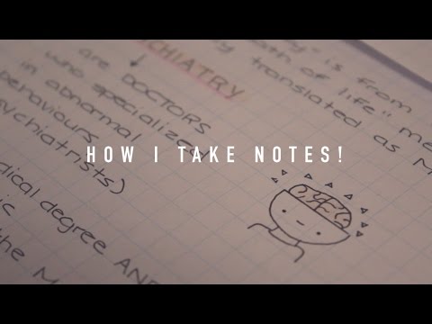 How I take Notes!