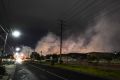 The Coolaroo fire issued an acrid pall of smoke.