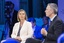 Jens Stoltenberg Secretary-General of the North Atlantic Treaty Organization (NATO), on the right, and Federica Mogherini, High Representative of the European Union for Foreign Affairs and Security Policy, attend a session named ' Redefining Europe's Security Agenda'during the World Economic Forum (WEF) in Davos, Switzerland