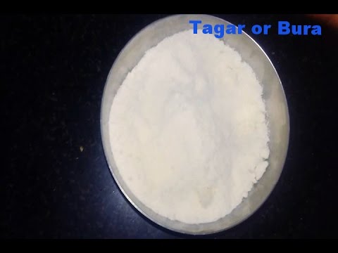 How to make tagar or bura (boora) for ladoos and sweet dishes