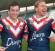 Roosters players Daniel Tupou, Luke Keary, Mitchell Aubusson and Jared Waerea-Hargreaves sporting the jerseys dedicated ...