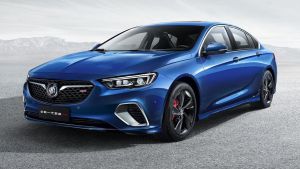 A leaked image of the 2018 Buick Regal GS, which will share its V6 engine with the new Holden Commodore.