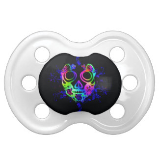 Skull design baby pacifiers