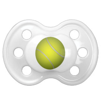 Tennis ball baby pacifier