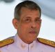 Thai King Maha Vajiralongkorn addresses the audience at the royal ploughing ceremony in Bangkok in May.