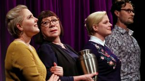 Briallen Clarke, Sandy Gore, Helen Dallimore and Garth Holcombe in The Plant.