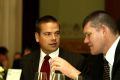 Lachlan Murdoch (left) holds 7.5 per cent of Ten. James Packer was understood to be keen to sell his 7.7 per cent stake. 
