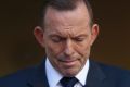 Prime Minister Tony Abbott delivers a statement in the Prime Minister's courtyard at Parliament House in Canberra on ...