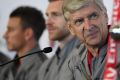 Arsenal manager Arsene Wenger at a press conference.