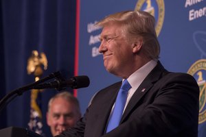 President Donald Trump give remarks at the Unleashing American Energy event at Energy Department headquarters, June 29, 2017