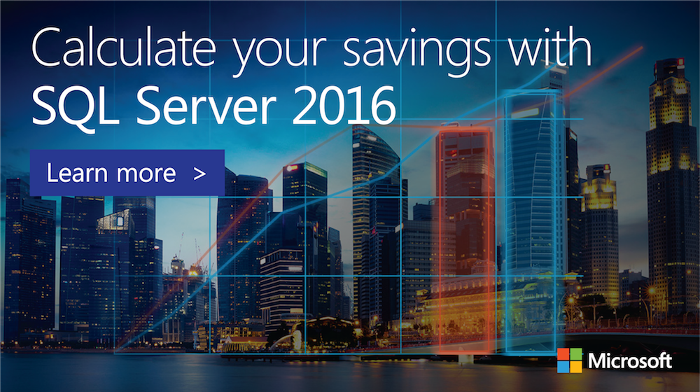 Discover the cost difference between your current Oracle #solution & #SQLServer 2016. Try our #TCO calculator today: http://sqltcocalculator.azurewebsites.net/