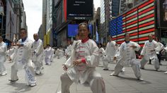 #Taichi at #TimesSquare in #NYC. #WhereChinaBegan #AmazingHenan #BeautifulChina #Henan #China #MartialArts