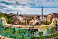 View of the city from Antoni Gaudí’s Parc Güell.