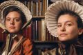 Miss Bennetts, Golda Mitchell and Ann Corkhill, dressed for high tea. 