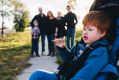 The Catterick family, Josh, 4, Riley, 7, Terryn, 12, Dean and Kylie who are encouraging Canberran's to support Jeans for ...